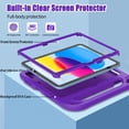 thumbnail image 3 of SUPNICE Kids Case with Built-in Screen Protector for New iPad 11-inch (A16) 2025 / iPad 10th Generation 2022(10.9 inch) with Shockproof Handle Stand Case for iPad 11/10.9 Inch,Purple, 3 of 8