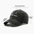 thumbnail image 2 of VERJ Just Fish It Embroidered Cotton Wash Baseball Cap for Men and Women Ideal Choice for Gifts, 2 of 3