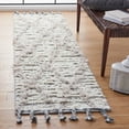 thumbnail image 2 of SAFAVIEH Kenya Branislav Abstract Geometric Wool Area Rug, Ivory/Grey, 6' x 9', 2 of 7
