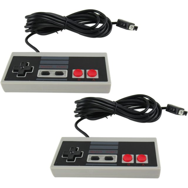 GHSDFBB 2pcs Classic Edition/Mini Controller for NES with Extended 10ft Cable