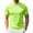 10# Fluorescent Green, variant on Men Mock Turtleneck Short Sleeve Tee Lightweight Silk-Like Slim Fit Basic Solid Casual Daily Wear Tops Light Purple XL