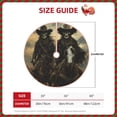 thumbnail image 2 of Rateoe Western Desert Skull Cowboy Pattern Christmas Tree Skirt with Ties , Christmas Tree Decorations, Farmhouse Christmas Decor Xmas Holiday Decorations-30", 2 of 6