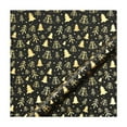 thumbnail image 2 of DAMAI 10 Pcs Christmas Wrapping Paper Roll Black Gold Reindeer and Tree Design Xmas Gift Wrap Reversible Vintage Christmas Wrapping Paper for Winter Holiday Party Celebration, 2 of 6