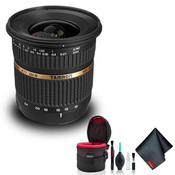 Tamron SP AF 10-24mm f / 3.5-4.5 DI II Zoom Lens for Sony DSLR Cameras (International Model) - Deluxe Bundle