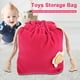 thumbnail image 2 of Lindo y portátil bebé niños jugando juguetes bolsa de almacenamiento bolsa fácil de sostener organizador (rosa roja), 2 of 8