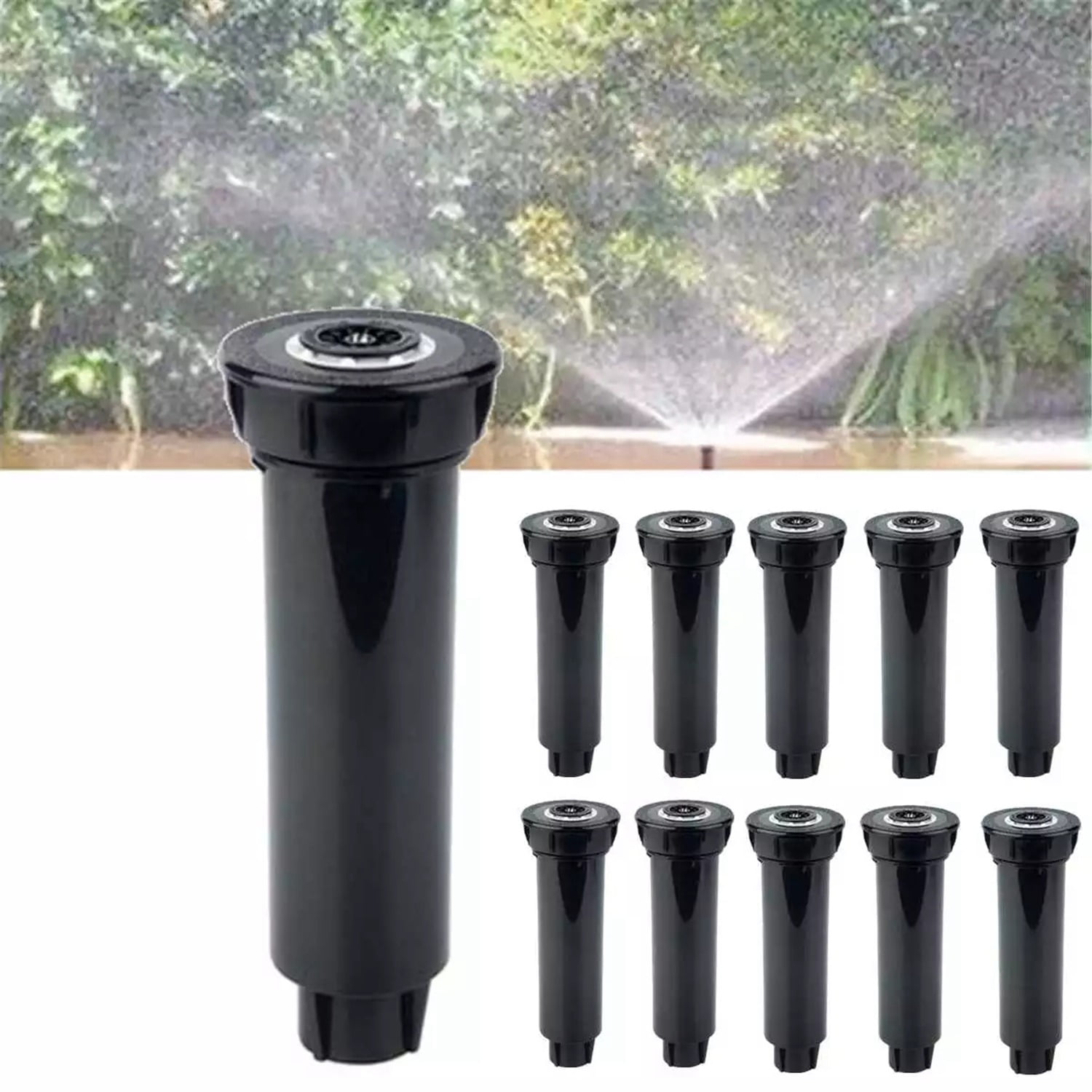 10Pcs Pop-Up Sprinkler Lawn Tool Spray-Head for Garden Supplies 360 Degree Irrigation Equipment Gear Sprinkler