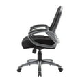thumbnail image 3 of Boss Office Ribbed High Back Mesh Chair in Black, 3 of 6