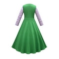thumbnail image 2 of Little Girls Winifred Sanderson Sister Costume Dress Long Sleeve Witch Dress 4-10T, 2 of 7