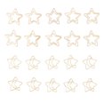thumbnail image 3 of 100 Uds Clips de papel portátiles pequeños antideslizantes Linda forma de luna y estrella galvanoplastia Metal dorado Clips de clasificación de archivos de oficina, 3 of 5