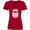 Red, variant on Inktastic Hipster Santa Women's V-Neck T-Shirt