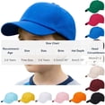 thumbnail image 2 of Lunxisen 2 Pcs Children's Baseball Cap Sun Protection Outdoor Play Perforated Breathable Hat Summer Essential, 2 of 9