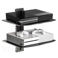 thumbnail image 1 of Soporte de pared para TV con estantes flotantes Suptek con 2 estantes, color negro, 1 of 9