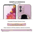 thumbnail image 6 of Compatible with Xiaomi 11T Pro Case Silicone TPU Plating, Xiaomi 11T Cases Cute Astronaut Pattern Phone Case with Stand (Purple), 6 of 13