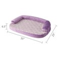 thumbnail image 3 of Vibrant Life Medium Round Corner Sofa Style Dog Bed, Purple, 25" x 35", 3 of 6