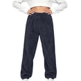 thumbnail image 2 of LvhaoGJOB Kids' Jogger Pants - Soft, Elastic Waist & Pockets - Navy 5-6 Years, 2 of 5