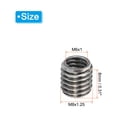 thumbnail image 2 of Unique Bargains Adaptateurs Filetage Manchon Réducteur Écrou M8x1.25 Mâle à M6x1.0 Femelle pour Réparer Insert Écrou Vis Réducteur 8mm 20 Pcs, 2 of 5