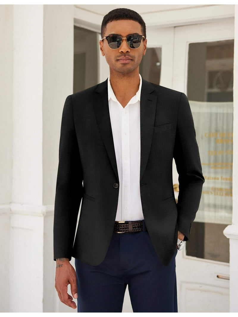 dress shirt with coat Black Coat with Black Sweater and White Shirt