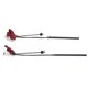 thumbnail image 5 of Pendientes colgantes de rosa de cadena larga, pendientes colgantes de barra vertical negra, pendientes colgantes para mujer, 5 of 8
