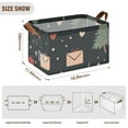 thumbnail image 4 of Christmas Pine Trees Hearts Gifts Foldable Storage Large Fabric Storage Baskets Organizer Storage Bins with Handles for Shelves, 4 of 8