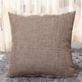 thumbnail image 2 of Linen Throw Pillow with Insert, 18x18in (Khaki)​ - Decorative for Sofa, Bed, Outdoor Furniture, 2 of 6