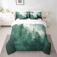 thumbnail image 2 of Feelyou Men Rustic Landscape Twin Bedding Sets 7pcs, Green Tree Plant Comforter Set, 2 of 8