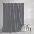 thumbnail image 4 of Shower Curtains for Bathroom-72"x72",Pure Color Light Gray Waterproof Bath Curtain Grommet Shower Curtain Set with Hooks, 4 of 9