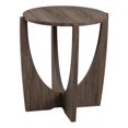 thumbnail image 1 of Table d'Appoint Ronde en Bois de 19 Pouces avec Base Croisée Ouverte - Frêne Cérusé, 1 of 5