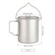 thumbnail image 2 of Olla de titanio de 750 ml, olla colgante portátil ultraligera con tapa y, 2 of 7
