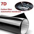 thumbnail image 1 of Car Sticker,7D High Gloss Black Car Decals Black Carbon Fiber Vinyl Wrap Sticker High Capacity, 1 of 1