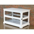 thumbnail image 4 of Contemporary Home Living 35.25" White Rectangular Medium Slide Aside Crate and End Table, 4 of 8
