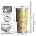 thumbnail image 6 of 30oz Golden Retrievers and Flowers Tumblers Stainless Steel Tumbler with Lid and Straw,Vacuum Insulated Double Wall Travel Tumbler Cups Mug with Cleaning Brush for Coffee,Tea, 6 of 7