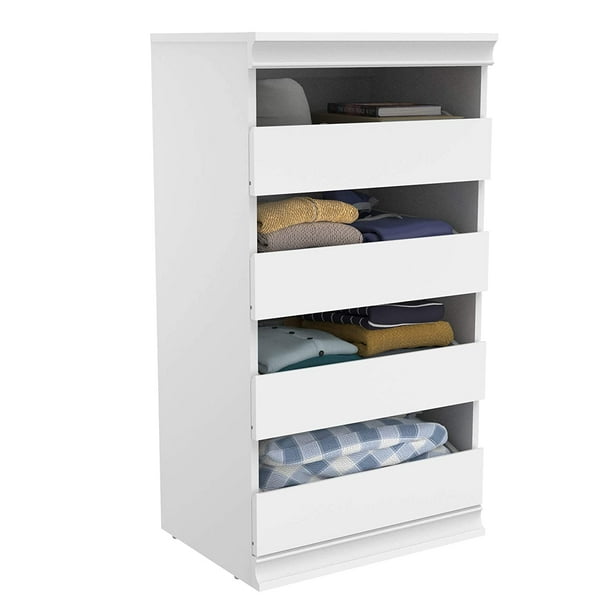 closetmaid modular stackable 4 drawer storage unit white