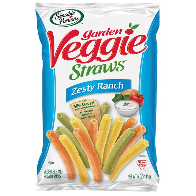 Sensible Portions Garden Veggie Straws® Gluten Free Zesty Ranch 5 oz