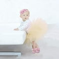 thumbnail image 3 of Baby Girl Shoes Soft Sole Floral Newborn Infant Mary Jane Flats Baptism Dresses Shoes Soled Sandals Shoes Princess Shoes-Pink-11.5Cm, 3 of 6