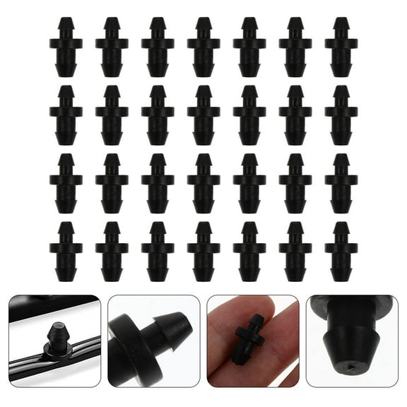 Sparsain 60 Pack 1/4" Plastic Irrigation End Caps for Drip Irrigation