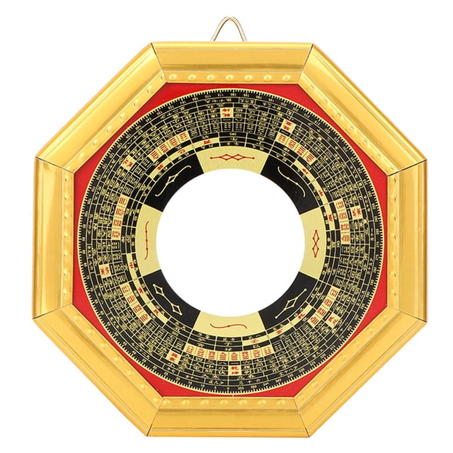 Espejo Bagua convexo/cóncavo de Feng Shui tradicional chino para el hogar y los negocios (cóncavo)
