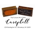 thumbnail image 1 of Printtoo Custom Wood Mount Future Rubber Stamp Address Personalized Stamper-2.6 x 1.1 Inches, 1 of 4