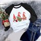thumbnail image 1 of Pntutb - Camiseta de Navidad para mujer, temporada festiva, regalo para amantes, camiseta de manga larga para mujer, camiseta con costuras a juego de colores Pntutb Pntutb-3322, 1 of 7