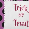 thumbnail image 2 of 20" x 20" Simply Daisy Halloween Trick or Treat Dots Polyester Indoor/Outdoor Pillow, Orchid Qty 1, 2 of 6