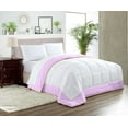 thumbnail image 1 of Dee's Collection Full/Queen Dual Tone Lilac Luxurious Comforter with Pillowcases & Premium Piping, 1 of 7