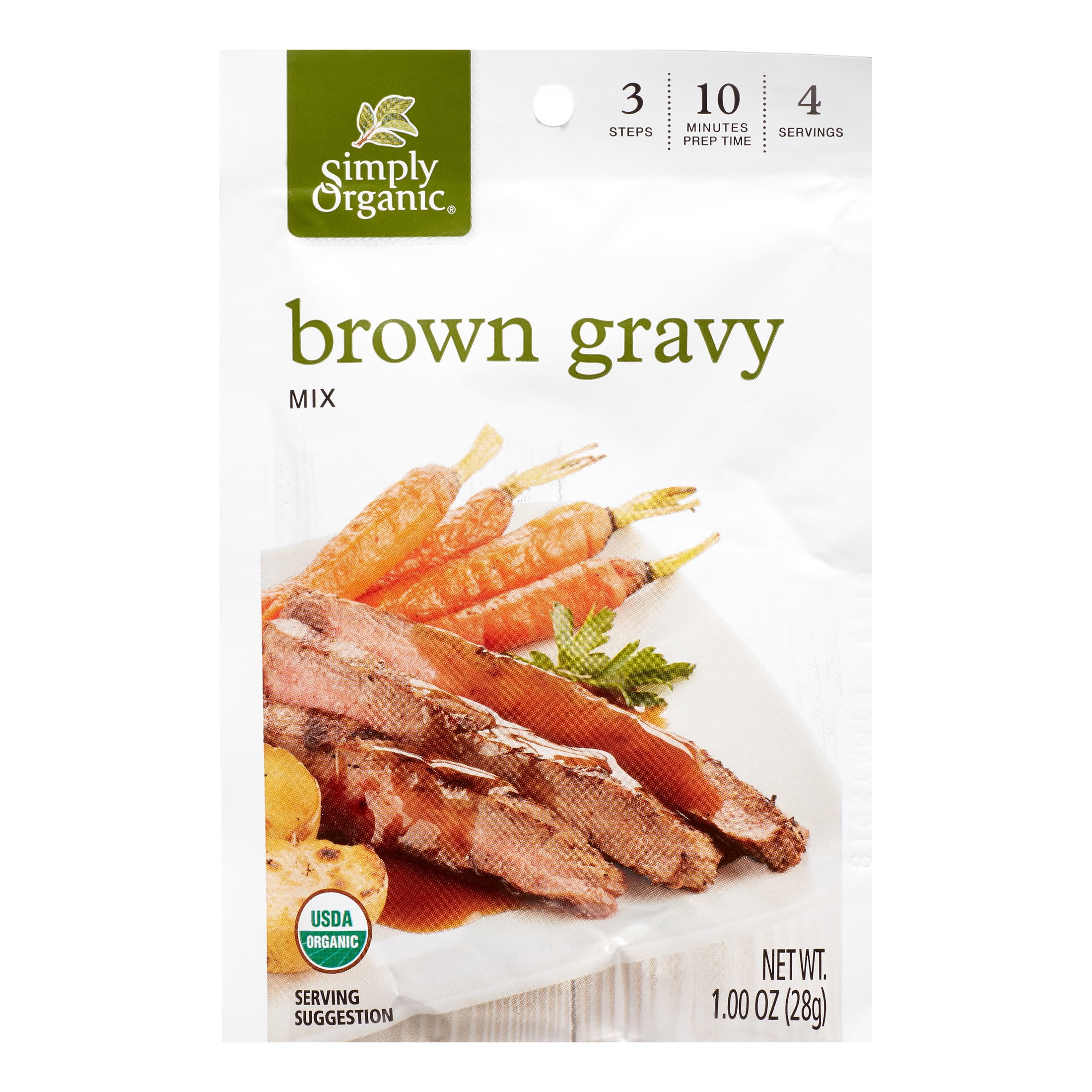 Simply Organic Vegetarian Brown Gravy Seasoning Mix, 1 Oz