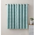 thumbnail image 2 of VCNY Home 2 Pack 100% Total Blackout Thermal Insulated Energy Saving Grommet Curtains - Aqua, 63 in. Long, 2 of 3