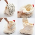 thumbnail image 5 of Newborn Infant Baby Girls Boys Warm Fleece Winter Booties First Walkers Slippers Shoes, 5 of 6