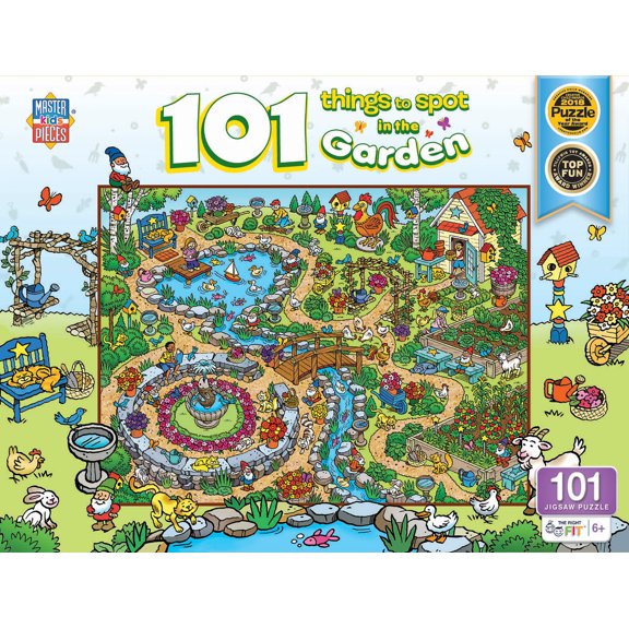 MasterPieces 100 Piece Jigsaw Puzzle - 101 Things to Spot in the Garden