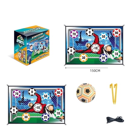 Soccer Accuracy Target Game Indoor Football Game with Soft Balls & Foldable Plush Goal Soccer Ball Game Set for Kids Soccer Gifts for Boys,Birthday Gift for Boys Girls Aged 3-8