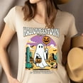 thumbnail image 4 of Halloweentown Ghost Shirt | Retro Desert Halloween Graphic Tee, CarolinaBlue, Size XL, 4 of 6