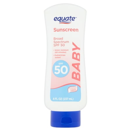 Equate Baby Broad Spectrum Sunscreen Lotion, SPF 50, 8 fl
