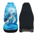 thumbnail image 2 of Uourmeti Colorful Turtle in Floral Sea Auto Seat Cover 1 Piece, Car Seat Cover Polyester Auto Interior Seat Cover Protector Premium for Suv Van Truck, 2 of 6