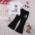 thumbnail image 2 of Ccpelsie Girls 2 Piece Summer Outfits Kids Short Sleeve T-Shirts and Elastic Waist Shorts Clothing Sets(M,2-3 Years), 2 of 4