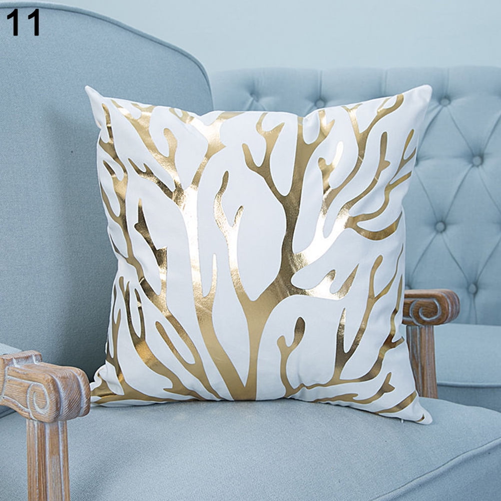 Details about   Blue Luxury Cushion Cover 100% Cotton Pillow Case Stripes 2Pcs 16X16 Cm 